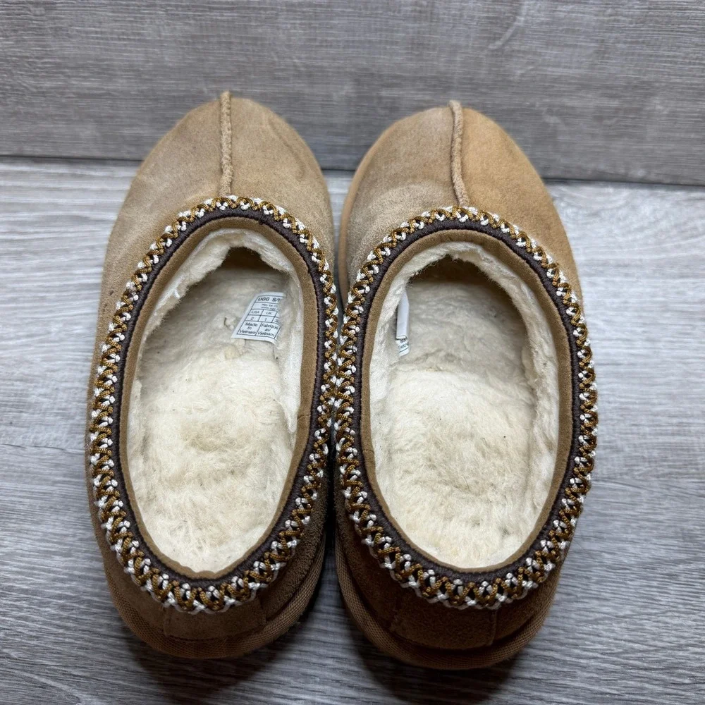 UGG Tasman II Big Kid's Slippers Size 2 Chestnut 1019066K Slip On Comfort